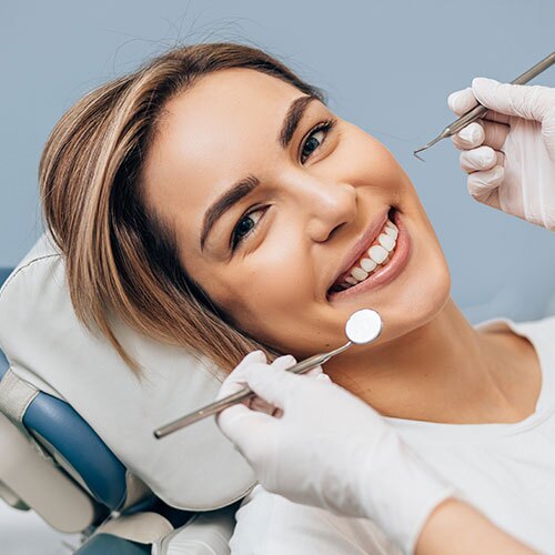 Patient given a dental procedure by a dentist in Mississauga